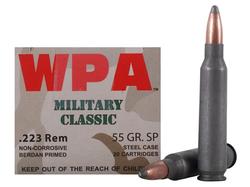 Wolf Performance Ammo Military Classic .223 Rem 55GR SP 500Rds Case