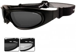Wiley X SG-1 Goggle - 2 Lens Package, 1 Matte Black Frame w/Smoke Grey,Clear Lens, 70 V-Cut