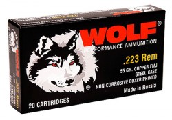 Wolf Performance Ammo MC22355HP .223 Rem 55GR HP 500Rds