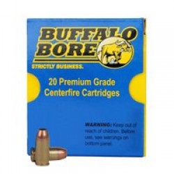 Buffalo Bore Ammunition 27D/20 380Auto+P 95 Grains, Jacketed Hollow Point JHP, (Per 20)