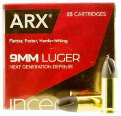 Ruger ARX 9mm Luger +P Ammunition 25 Rounds 65 Gr 9ARXRUG-65-25